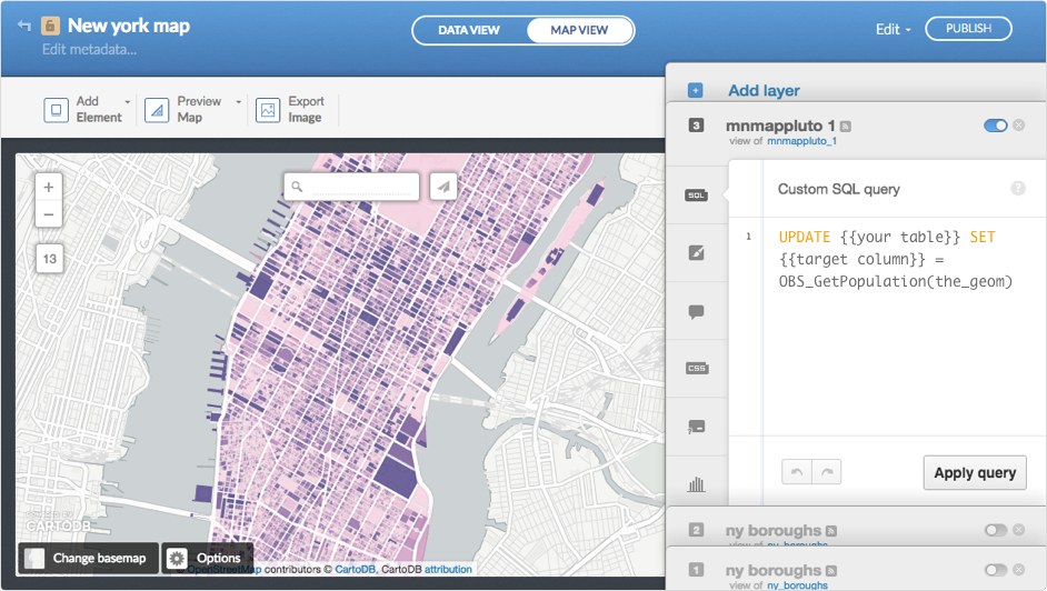 Data Observatory Editor